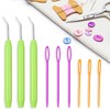 WILLBOND Knitting Machine Hooks Crochet Hook with Practical Rubber Handles