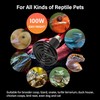 HealSmart Reptile Heat Lamp 100W 2-Pack Ceramic Heat Emitter, No