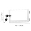 TEHAUX Transparent Thermostat Lock Box Keyed Wall Mounted Guard for