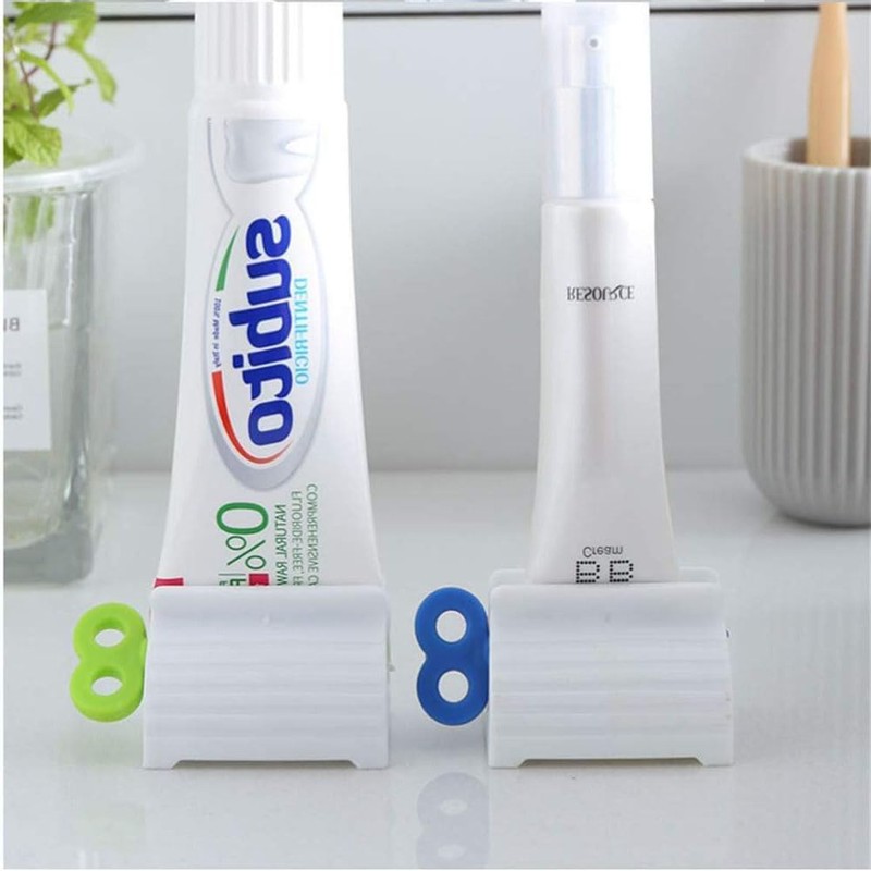 LIDOUK 3 Pieces Rolling Tube Toothpaste Squeezer (Mix Color) Toothpaste