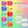 16 Pack Mini Slow Rising Stress Cube, Square Fidget Ice