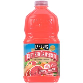 Langers 100% Ruby Red Grapefruit Juice, 64 Fl Oz (Pack of 8)