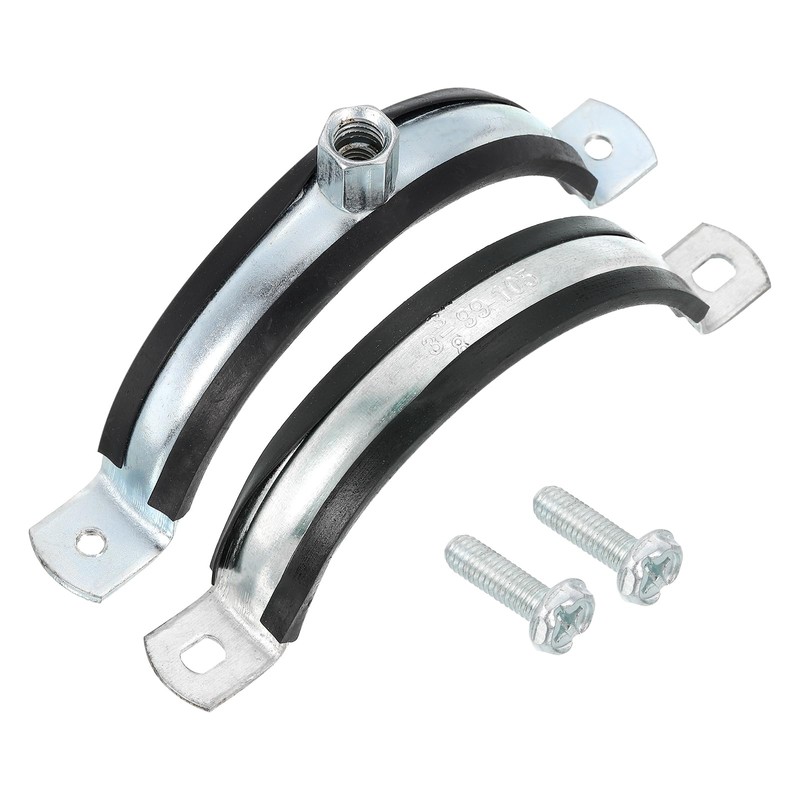 sourcing map 4 Pcs Adjustable Pipe Bracket Clamp, 4"(102mm) Wall