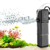 AQQA Aquarium Filter, Submersible Power Fish Tank Filter with Rainwater