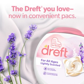 Dreft Dreft Laundry Detergent XL Pacs, Light Scent, Lavender, 18 Count