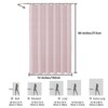 Lecloud Blush Pink Boho Shower Curtain 72x84 Inches, Modern Plaid