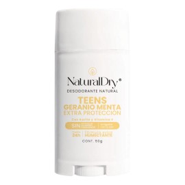 Desodorante Natural En Barra Naturaldry Teens Aroma Geranio Geranio-menta