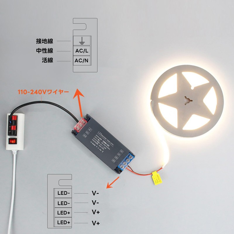 Switching Power Supply AC 110/220V to DC 12V 25A 300W