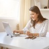Abeillo 2PCS Portable Keyboard Riser, Self-Adhesive Mini Laptop Stand Invisible