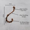 AYZCORP Set of 3 Cast Iron Antique Design Coat Hooks