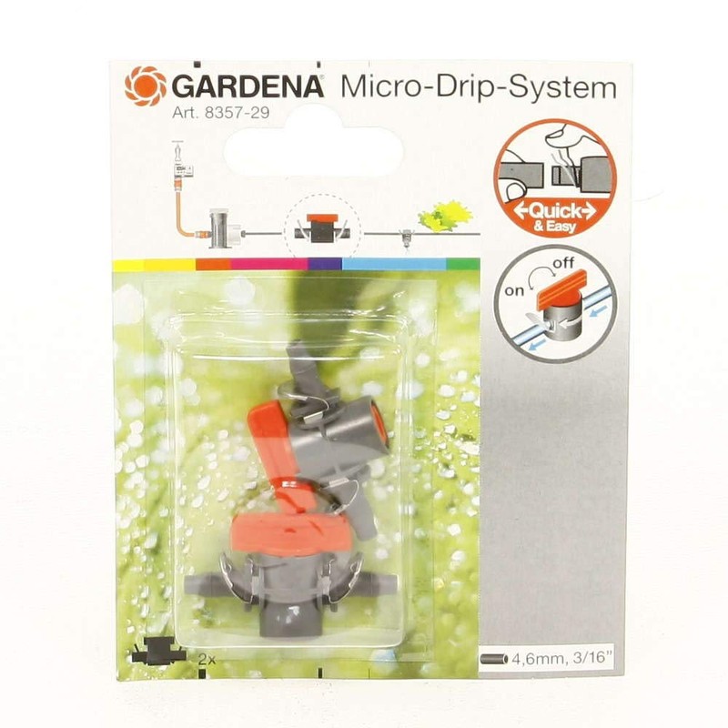 Gardena 8357 29 Closing Valve 4.6 mm Quick & Easy