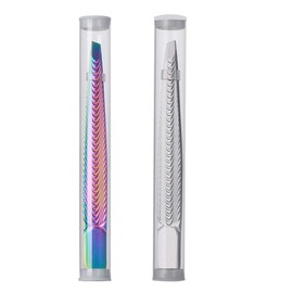SULIUDAJI Pack of 2 tweezers eyebrow plucking, tweezer remover for eyebrows, precision tweezers for plucking facial hair, splinters and ingrown hair, for face care