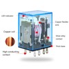 10Pcs Coil Power Relay Small Intermediate Electromagnetic 8 Pin 2