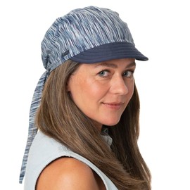 Lipodo Multicolour Bandana with Peak Cap Made in Italy Women's Summer Cap Fabric Hat Visor for Tying, pink, Unit size