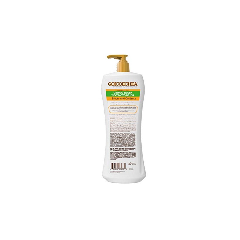 Goicochea Crema Piernas Ginkgo Biloba Extracto Uva Efecto Anti Oxidante