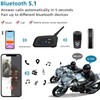 Motorcycle Intercom Bluetooth Headsets 1200m up to 6 Riders, DSP