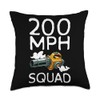 200 MPH Squad Autumn Leaf Blower Throw Pillow