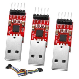 CP2102 USB to Serial Module RUIZHI Pack of 3 USB to TTL Converter with Jumper CP2102 Serial Converter CP2102 Chip for 3.3V and 5V Compatible with Arduino and STC Download