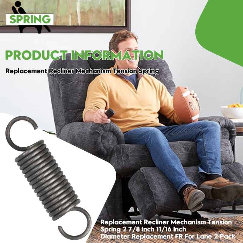 YeuauTa 2-7/8" Recliner Mechanism Springs for Lane, Lane, Action and