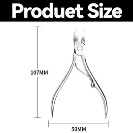 Wjelet Nail Nippers, Nail Nippers for Toenails Professional, Nail Nippers Toenails for Deep, Strong, Thick Toenails, Corner Pliers Stainless Steel Tip for Deep Ingrown Nails
