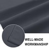 DWCN Dark Grey Valance for Windows, 18 Inch Bathroom/Bassement/Kitchen Curtains,