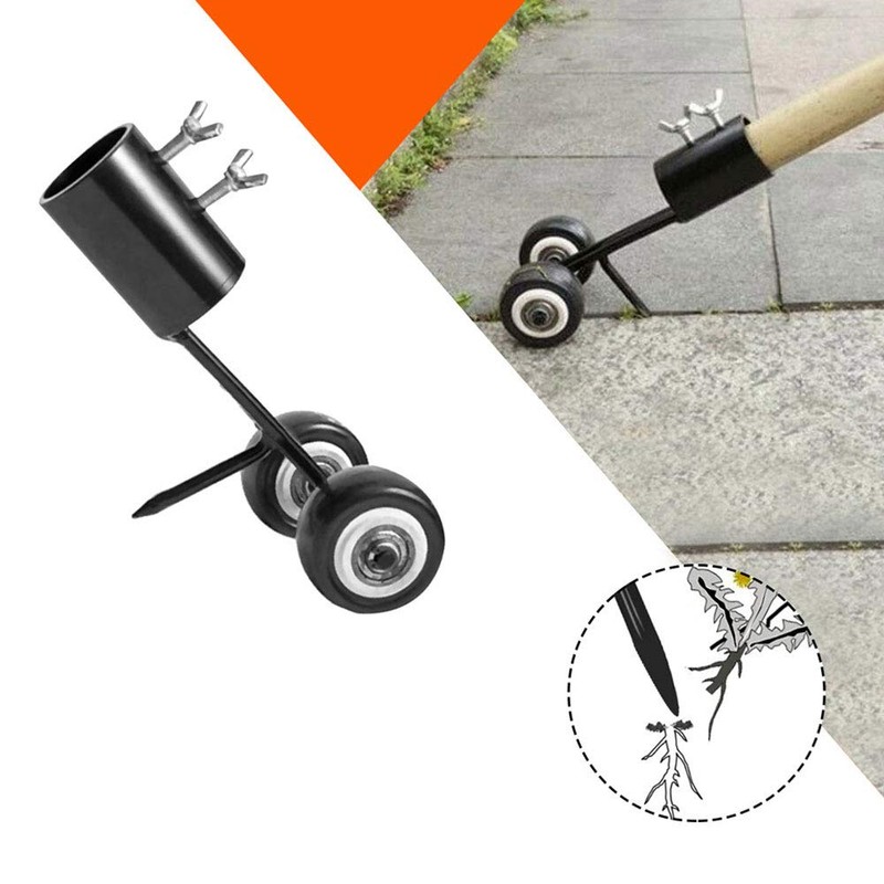 tooloflife Adjustable Manual Weeder with Wheel for Moss and Weeds