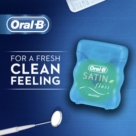 Oral B Satin Dental Floss 25m Mint