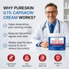 PURESKIN Capsaicin Cream Extra Strength: 0.1% Capsaicin Neuropathy Cream for