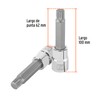 Truper D-1214-BL Dado Punta Larga Bristol M14, Cuadro 1/2"