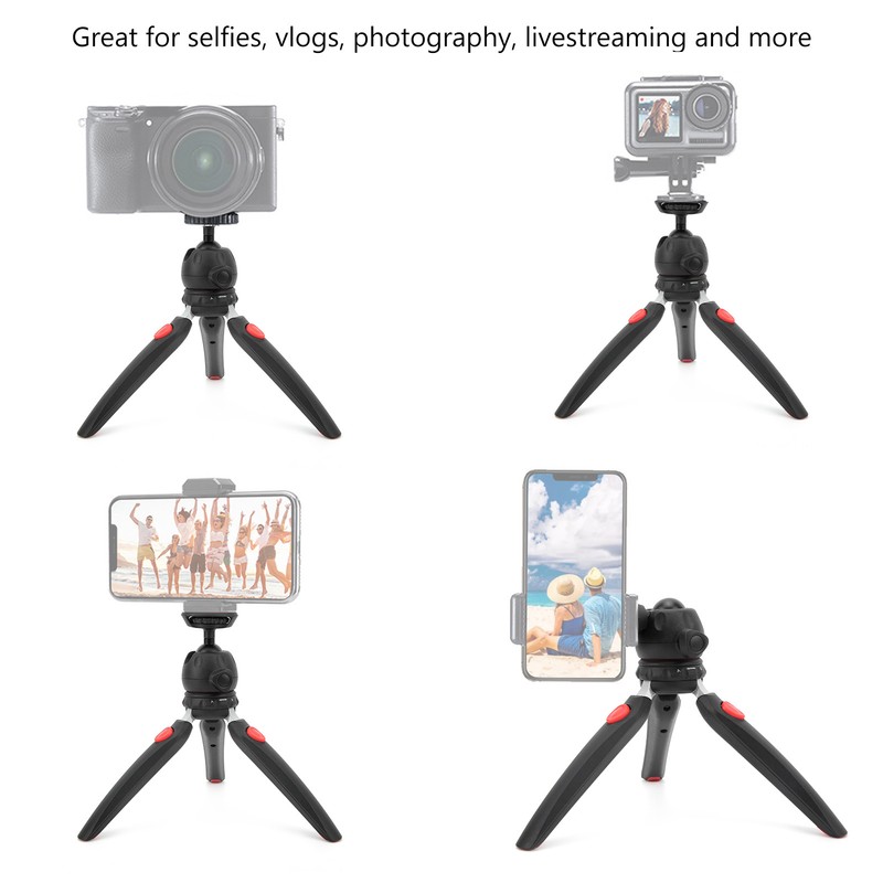 Mini Tripod Camera Holder with 360° Adjustable Ball Head 4