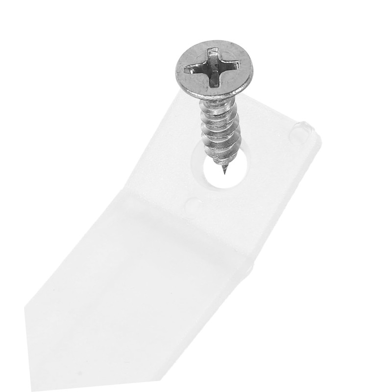 Ipetboom 40 Sets Clear Plastic Drawer Stoppers with Stainless Steel