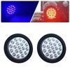 XtraGlow 4 inch Round Dual Revolution LED Tail Lights Red