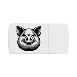 'Happy Pig Face' Pill Box with Tablet Splitter (PI00034777)