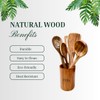 Wooden Spoons for Cooking, Wooden Cooking Utensils Set, Nonstick Kitchen