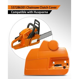 537286301 Chainsaw Clutch Cover with Brake, 455 460 461 Chainsaw Clutch Cover Compatible with Husqvarna