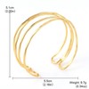 IQIC Gold Upper Arm Cuff for Women Dainty Layered Arm