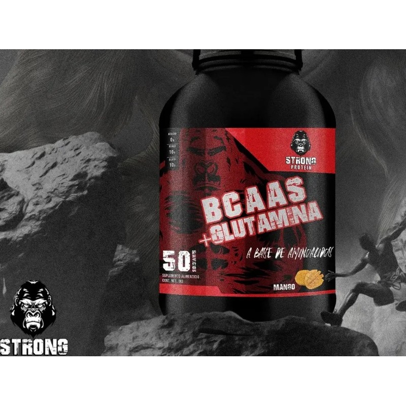 Bcaas Glutamina Strong Protein 1kg Varios Sabores