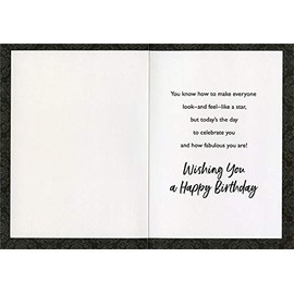 Designer Greetings Hair Brush, Comb, Scissors, Dryer Birthday Card for Hairdresser