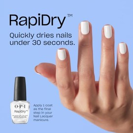 OPI Esmalte de uñas de capa superior | Capas superiores de esmalte transparente | Clásico, de secado rápido, alto brillo, tipo gel voluminizador y aca