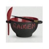 fashnix Ceramic Ramen Bowl Set With Chopstick And Spoon Microwavable