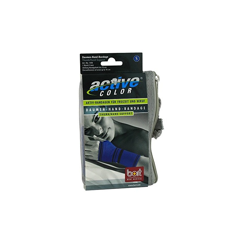 Bort ActiveColor 1470 Smal Blue Wrist Thumb Brace for Right