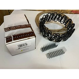 Galaxy Supply Inc. Zig Zag- Springs 8 Gauge 35 Feet for Furniture & Auto Upholstery, Plus Special Package 50 pcs 7 Holes Clip +40 pcs Stay Wire Clips + 20 feet of Springing Wire