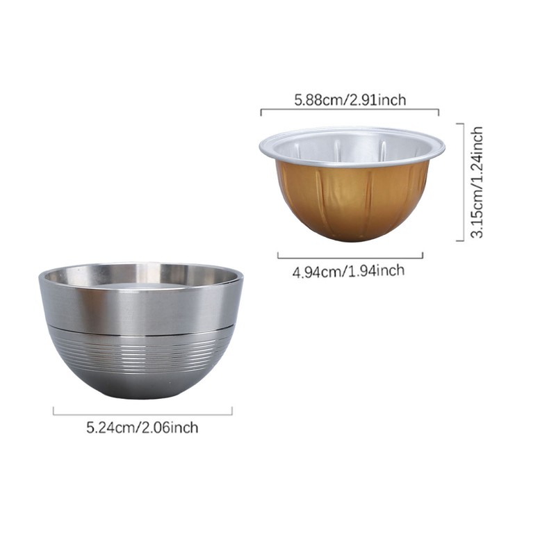 Reusable Coffee Capsule Stainless Steel Easy to Clean Long Lifespan