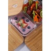 Umami Glass & Bamboo Meal Prep Container Set, 68 oz,