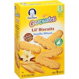 Gerber Graduates Lil' Biscuits, Vanilla Wheat (4.44 Ounce (Pack of 4))