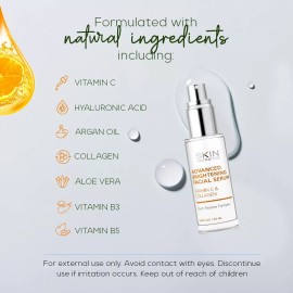 SKIN AESTHETICS ADAVANCED BRIGHTENING FACIAL SERUM VITAMIN C&COLLAGEN 1.69 FLOZ