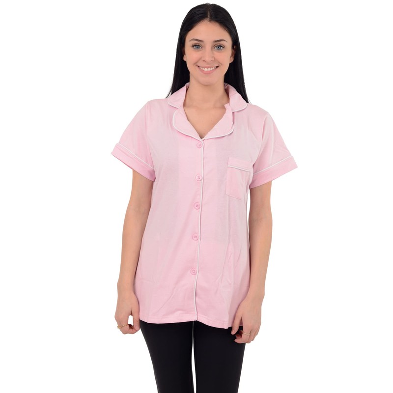 USBD Post Mastectomy Surgery Recovery Shirt (Pink, Medium)
