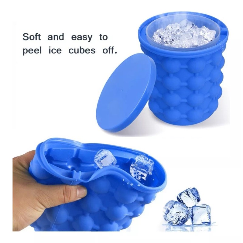 CL Molde Silicon Para Hacer Hielos Ice Cube Bote Para