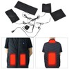 5V 2A USB Electric Heated Jacket Heating Pad Adjustable Temperature