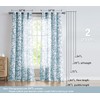 Treatmentex White Blue Curtains for Bedroom 72 inches Long Living